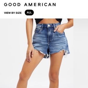 Good American denim shorts